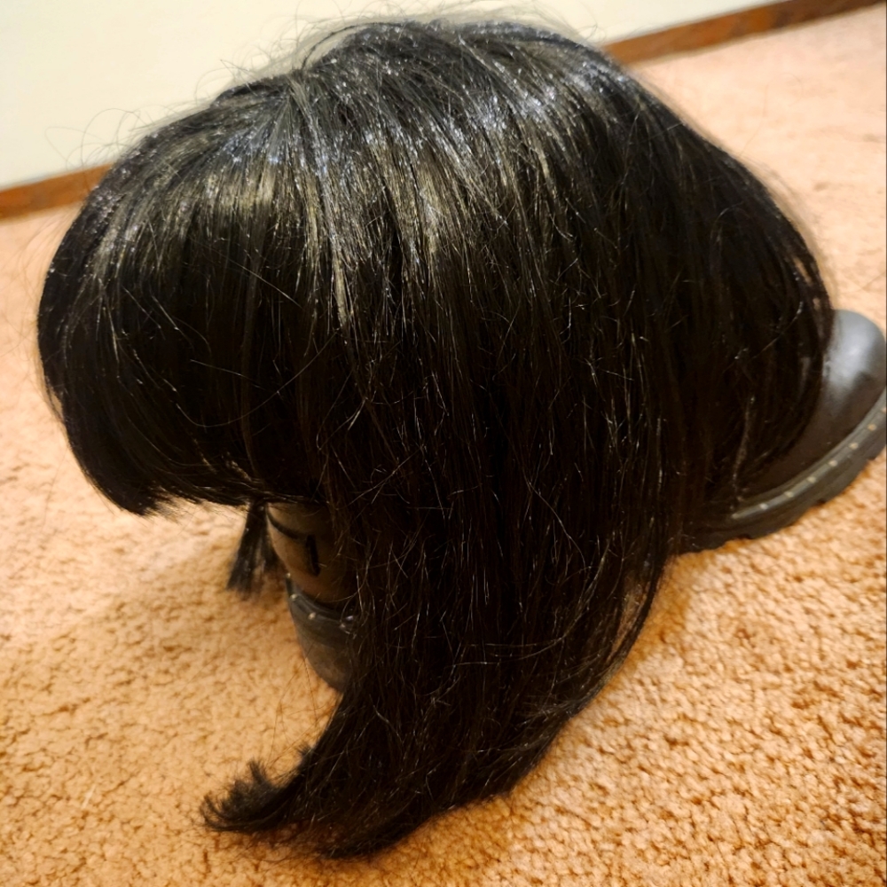 🎃🐈‍⬛️Black Wig Halloween costume  🎃